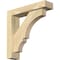 Ekena Millwork Balboa Block Rough Sawn Bracket w/ Offset Brace, Douglas Fir, 4"W x 16"D x 16"H BKT0402X16X16BOA05RDF - alternate 1